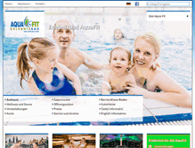 Tablet Screenshot of erlebnisbad-aquafit.de